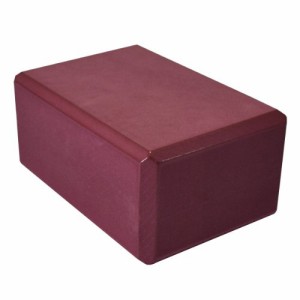 ヨガブロック フィットネス Yoga Direct Deluxe Foam Yoga Block, Burgundy, 3-Inch