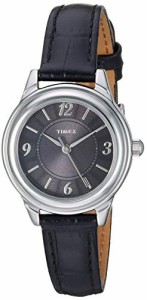 タイメックス Timex クラシックス レディース 腕時計 黒のレザーストラップ TW2R86300