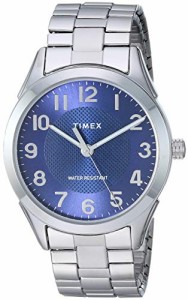 腕時計 タイメックス メンズ Timex Men's TW2T46100 Briarwood 40mm Silver-Tone/Blue Stainless Steel E