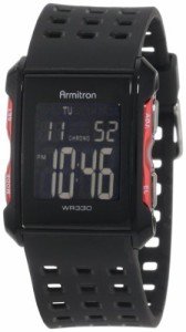 腕時計 アーミトロン メンズ Armitron Sport Men's 408177RED Chronograph Black and Red Digital Watch