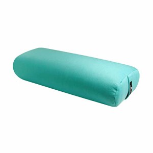 ヨガ フィットネス Hugger Mugger Standard Yoga Bolster - Aqua - Firm Core with a Soft Surface, Rectangu