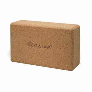 ヨガ フィットネス Gaiam Cork Yoga Brick ? 9x5.5 Inch, Natural Cork Brick for Yoga, Pilates, Stretchi