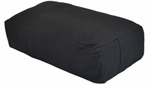 ヨガ フィットネス YogaAccessories MAXSupport Deluxe Rectangular Cotton Yoga Bolster - Black