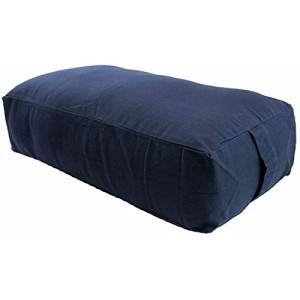 ヨガ フィットネス YogaAccessories MAXSupport Deluxe Rectangular Cotton Yoga Bolster - Blue