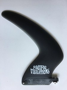 サーフィン フィン マリンスポーツ PACIFIC VIBRATIONS 7" Surfboard Boomerang FIN Vintage Black Fi