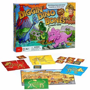 ボードゲーム 英語 アメリカ Continuum Games - Digging Dino Bones Board Game, Kids Aged 4 & Up