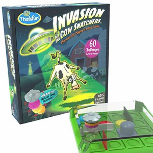 ボードゲーム 英語 アメリカ ThinkFun Invasion of the Cow Snatchers STEM Toy and Logic Game for Boys