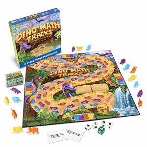 ボードゲーム 英語 アメリカ Learning Resources Dino Math Tracks Game - Ages 6+ Addition and Subtrac