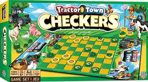 ボードゲーム 英語 アメリカ MasterPieces Officially Licensed Tractor Town Checkers Board Game for F