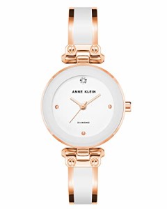 腕時計 アンクライン レディース Anne Klein Women's Genuine Diamond Dial Bangle Watch