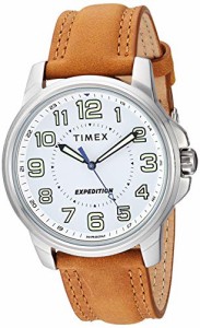 腕時計 タイメックス メンズ Timex Men's TW4B16400 Expedition Field Tan/White Leather Strap Watch