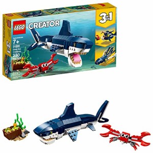 レゴ クリエイター LEGO Creator 3 in 1 Deep Sea Creatures, Transforms from Shark and Crab to Squid to A
