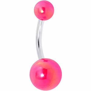 ボディキャンディー ボディピアス アメリカ Body Candy Steel Iridescent Watermelon Pink Acryli