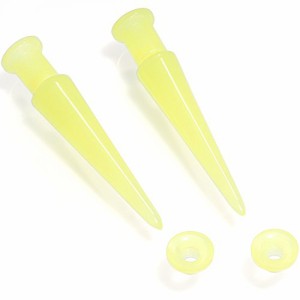 ボディキャンディー ボディピアス アメリカ Body Candy Yellow Acrylic 2 in 1 Glow in Dark Inte