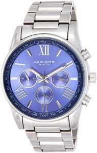 腕時計 アクリボスXXIV メンズ Akribos Multi-Function Stainless Steel Bracelet Watch - Three Hand Mov