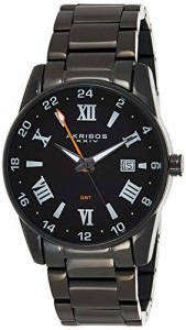 腕時計 アクリボスXXIV メンズ Akribos XXIV Stainless Steel Men’s Watch ? Black Link Bracelet Str