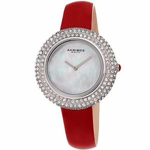 腕時計 アクリボスXXIV レディース Akribos XXIV Women's Swarovski Crystal Watch - White Mother of P