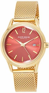 腕時計 アクリボスXXIV レディース Akribos Women's Domed Krysterna Crystal Watch - Colored Sunray D