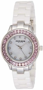腕時計 アクリボスXXIV レディース Akribos XXIV Women's Crystal Baguette Watch - 12 Genuine Crystal