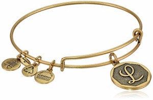 アレックスアンドアニ アメリカ アクセサリー Alex and Ani Rafaelian Gold-Tone Initial "L" Ex