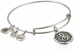 アレックスアンドアニ アメリカ アクセサリー Alex and Ani Rafaelian Silver-Tone Initial "S" 