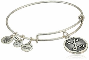 アレックスアンドアニ アメリカ アクセサリー Alex and Ani Rafaelian Silver-Tone Initial "X" 