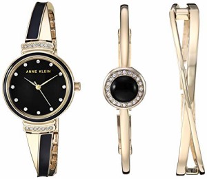 腕時計 アンクライン レディース Anne Klein Women's Premium Crystal Accented Watch and Bangle Set