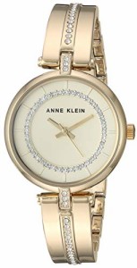 腕時計 アンクライン レディース Anne Klein Women's AK/3248CHGB Premium Crystal Accented Gold-Tone