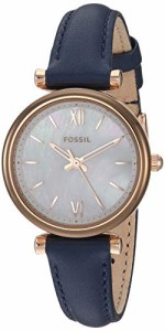 腕時計 フォッシル レディース Fossil Women's Carlie Mini Quartz Stainless Steel and Leather Three-