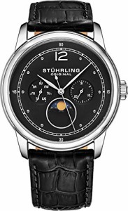 腕時計 ストゥーリングオリジナル メンズ Stuhrling Original Mens MoonPhase Dress Watch - Stain