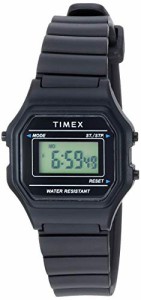 腕時計 タイメックス レディース Timex Women's TW2T48700 Classic Digital Mini Black Resin Strap Wa