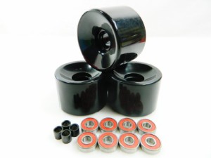 ベアリング スケボー スケートボード 70mm Longboard Skateboard Wheels + ABEC 7 Bearings Spacers 