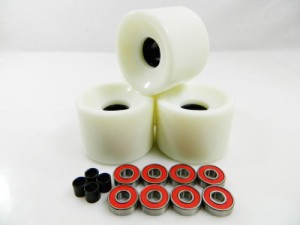 ベアリング スケボー スケートボード 70mm Longboard Skateboard Wheels + ABEC 7 Bearings Spacers 