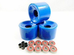 ベアリング スケボー スケートボード TGM Choice 78a Longboard Wheels (Offset), 76mm, S.Blue