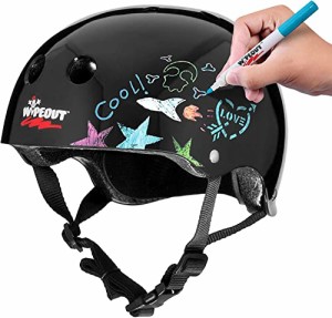 ヘルメット スケボー スケートボード Wipeout Dry Erase Kids Helmet for Bike, Skate, and Scooter,