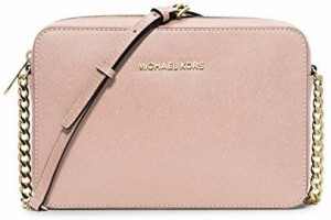 マイケルコース アメリカ 直輸入 Michael Kors Women's Jet Set Crossbody Leather Bag, Ballet, Large