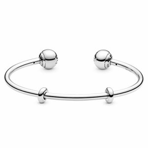 パンドラ ブレスレット チャーム PANDORA Silver Open Bangle