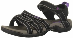 海外正規品 並行輸入品 アメリカ直輸入 Teva womens Tirra Sandal, Black/Grey, 10 US