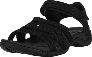 海外正規品 並行輸入品 アメリカ直輸入 Teva Women's Tirra Sandal, Black/Black, 9.5