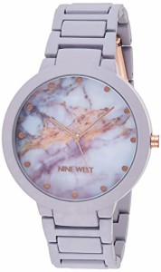腕時計 ナインウェスト レディース Nine West Women's Rubberized Bracelet Watch, Lavender