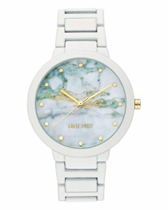 腕時計 ナインウェスト レディース Nine West Women's NW/2274MAWT Rubberized White Bracelet Watch