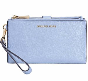 マイケルコース アメリカ 直輸入 Michael Kors Double Zip Wristlet Pale Blue One Size