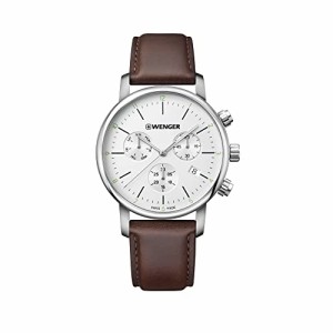 腕時計 ウェンガー スイス Wenger Men's 'Classic' Swiss Quartz Stainless Steel and Leather Casual Wat