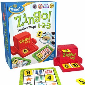 ボードゲーム 英語 アメリカ Think Fun Zingo 1-2-3 Number Bingo Game for Age 4 and Up - Award winner