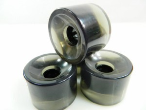 ウィール タイヤ スケボー Blank Wheels 70mm Pro Longboard Skateboard Wheels Gel Colors (Gel Smoke)