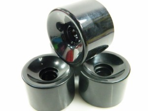 ウィール タイヤ スケボー 70mm Pro Longboard Skateboard Wheels Solid Gel Colors (Solid Black)