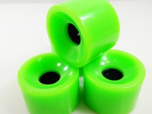 ウィール タイヤ スケボー 70mm Pro Longboard Skateboard Wheels Solid Gel Colors (Solid Green)