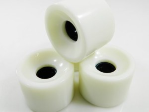 ウィール タイヤ スケボー 70mm Pro Longboard Skateboard Wheels Solid Gel Colors (Solid White)