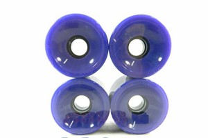 ウィール タイヤ スケボー 65mm Pro Longboard Skateboard Wheels Solid Gel Color (Solid Purple)