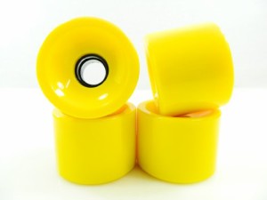 ウィール タイヤ スケボー Blank 60mm Gel Solid Color Longboard Skateboard Wheels (Solid Yellow)